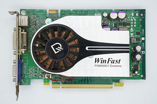 丽台Winfast PX6600 GT Extreme 超频版 128MB显示卡（nVIDIA GeForce 6600 GT芯片）